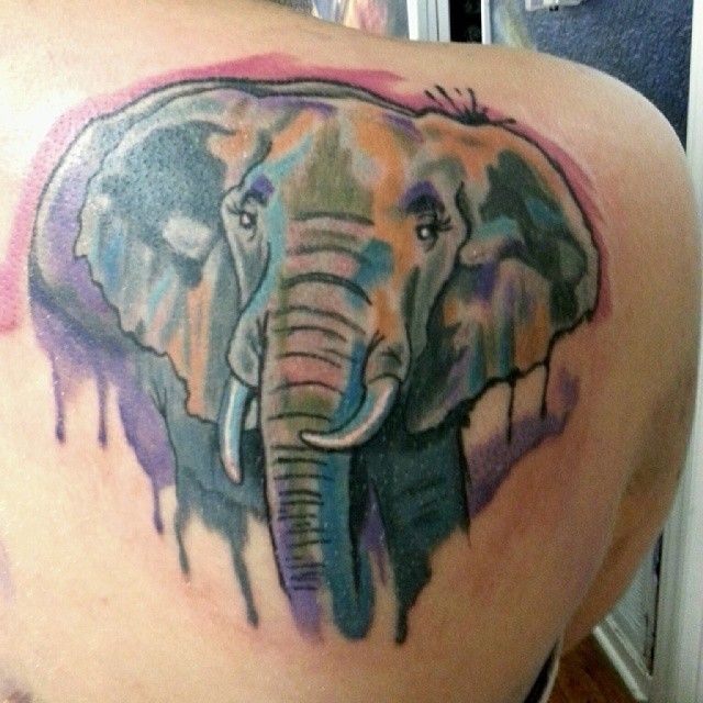  , watercolor tattoo New York, karma tattoo, elephant tattoo